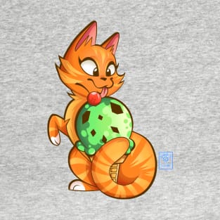 Minty Kitty No Background T-Shirt